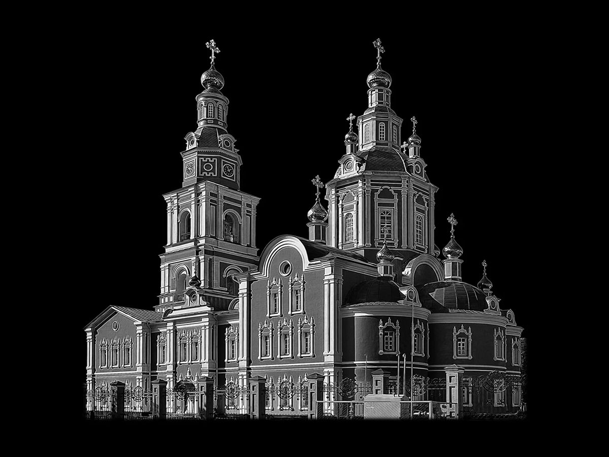 Гравировка Храм 7 — Гравировка, товар №894